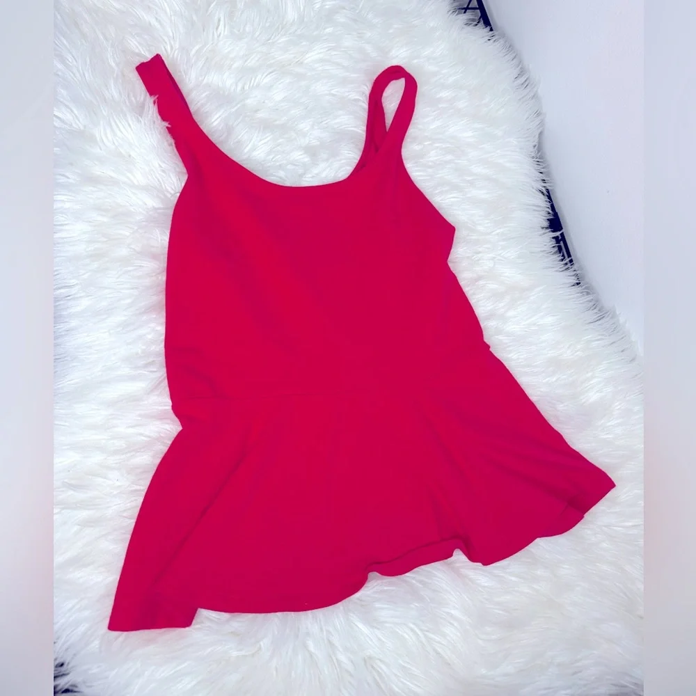 Express Fuchsia Pink Peplum Tank - Picture 2 of 8